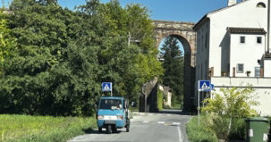 Stra&szlig;en im Viertel San Concordio in Lucca.
