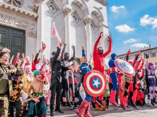 Bild von Leuten bei Lucca Comics & Games